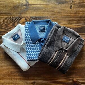 SET OF 3 Abercrombie and Fitch sweater polos